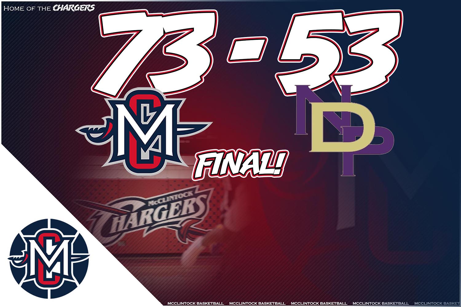 McClintock 73 vs Notre Dame Prep 53 Final