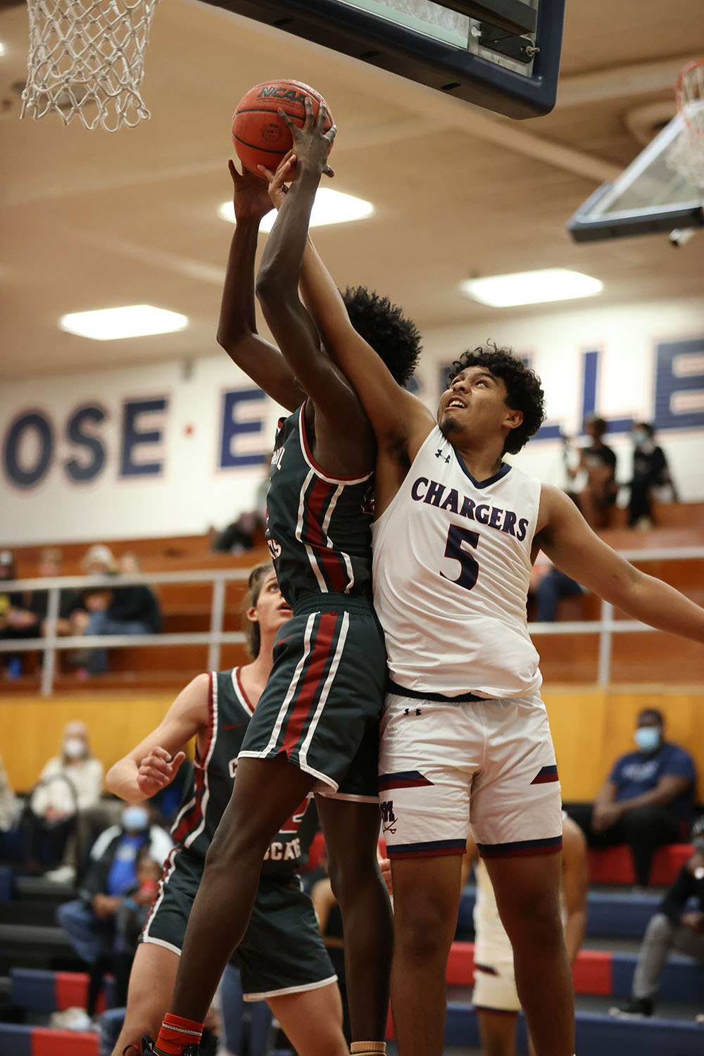 Bermudez fighting for the rebound!