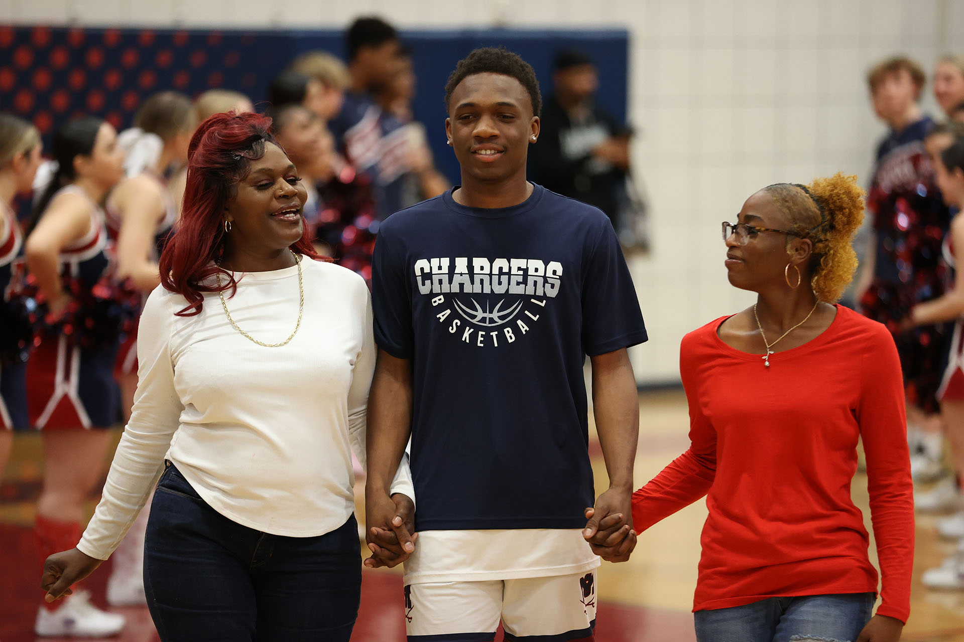 Shakur with his family