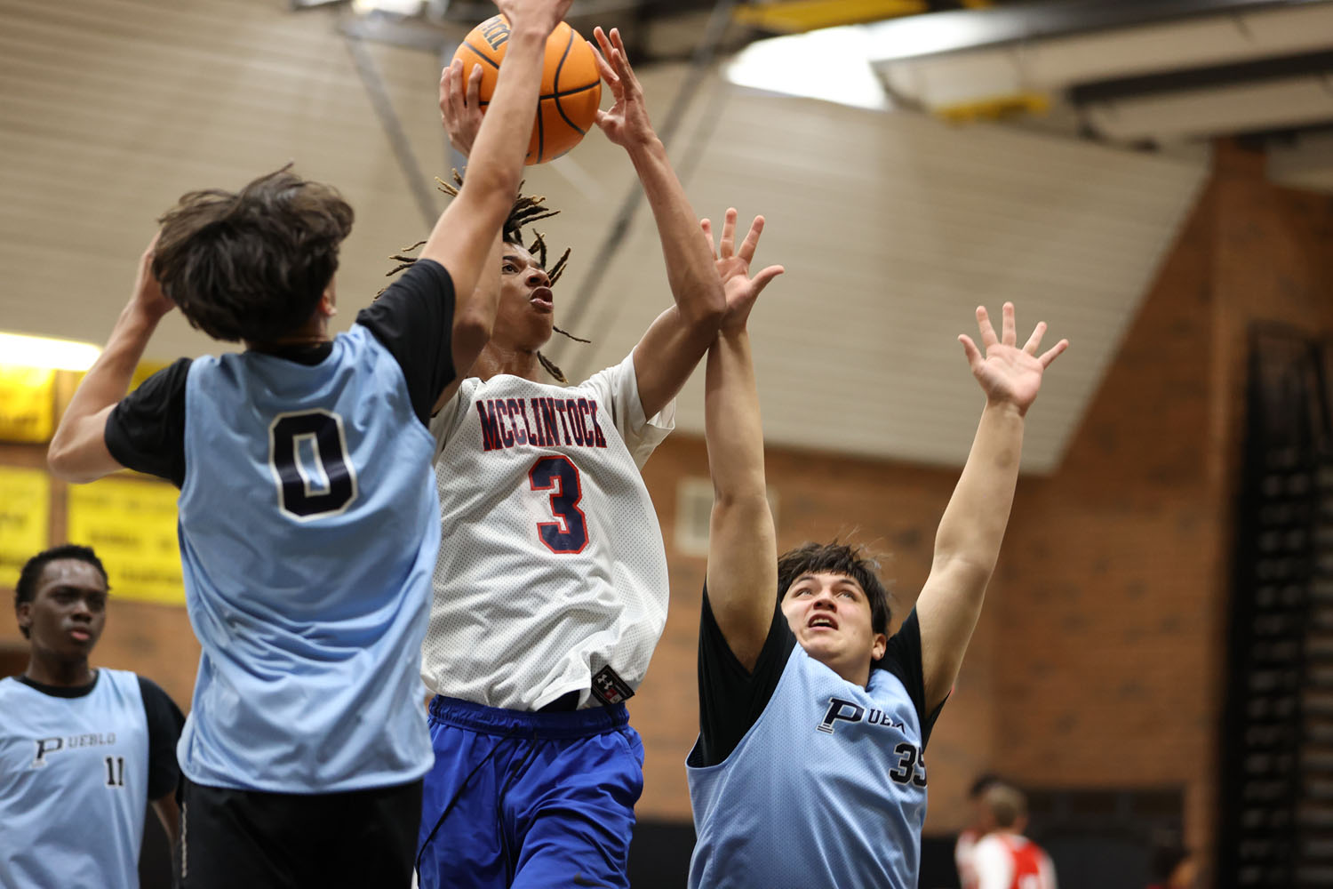 Contested shot in the lane