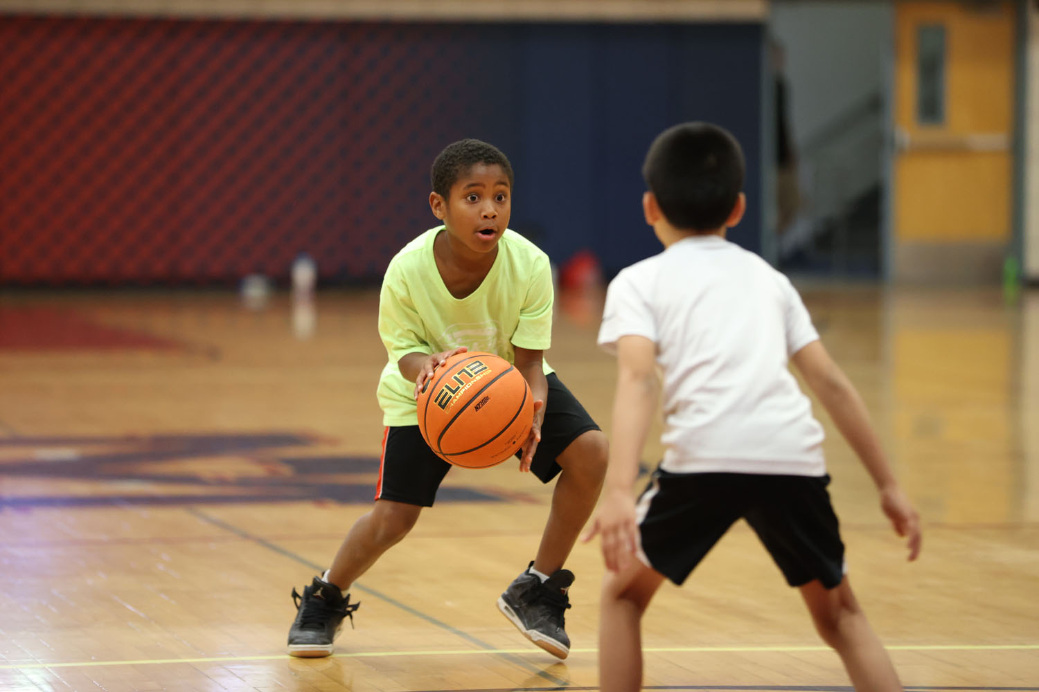 Camper looking to get to the basket