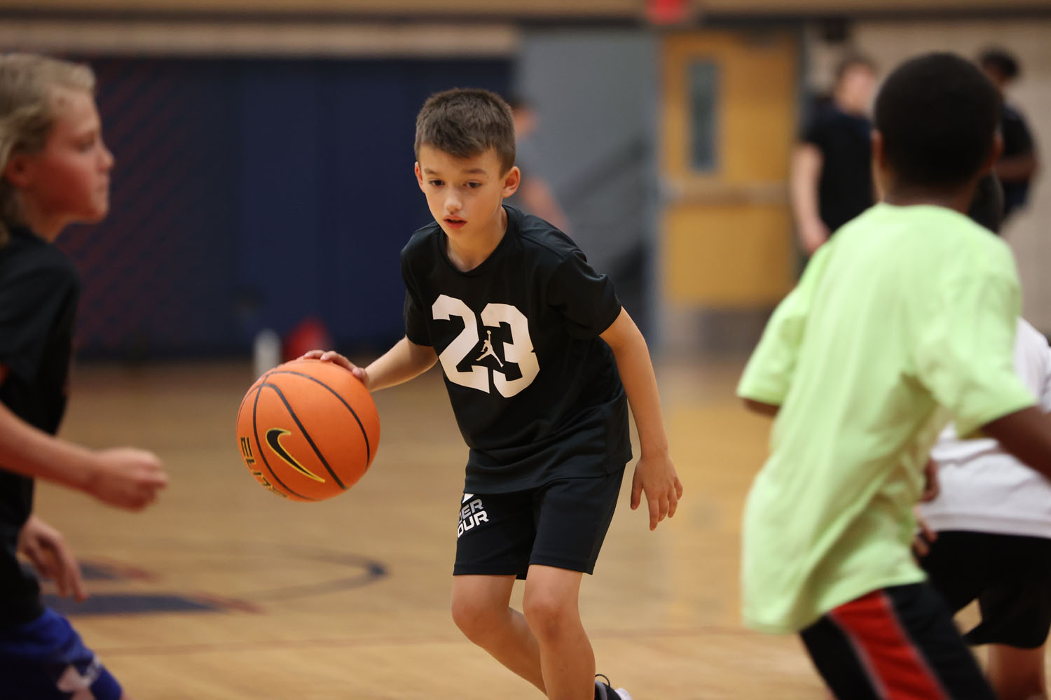 Camper looking to make a play with the ball