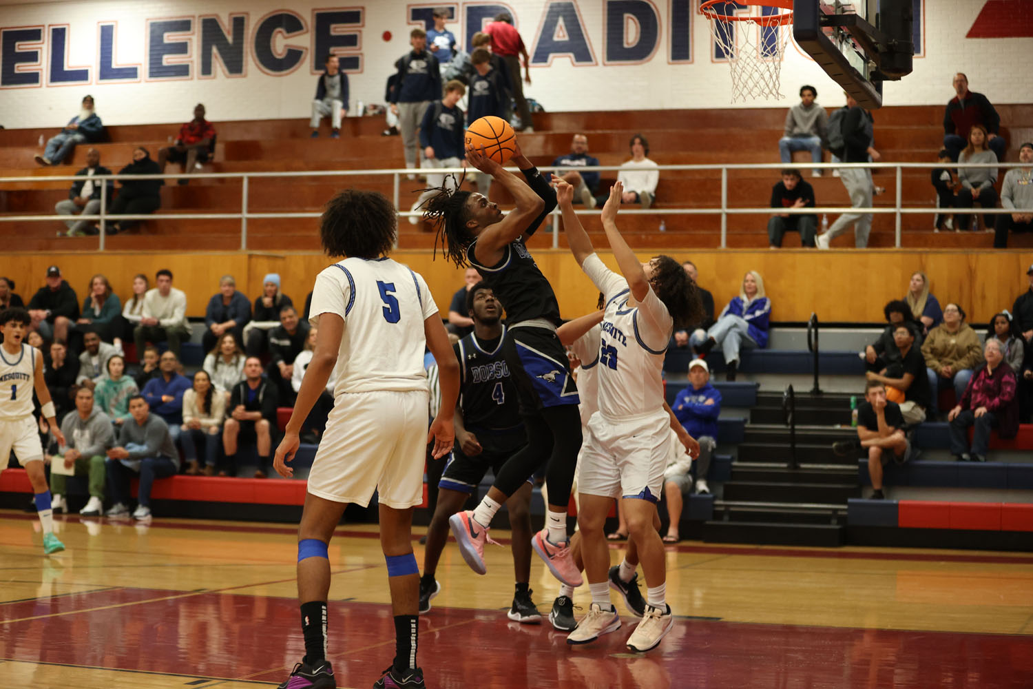 Putting the ball back to the hoop