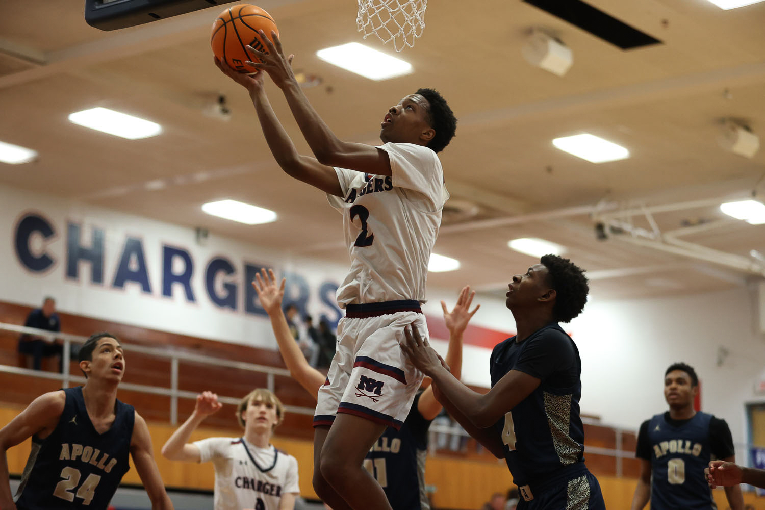 Putting the ball in the hoop