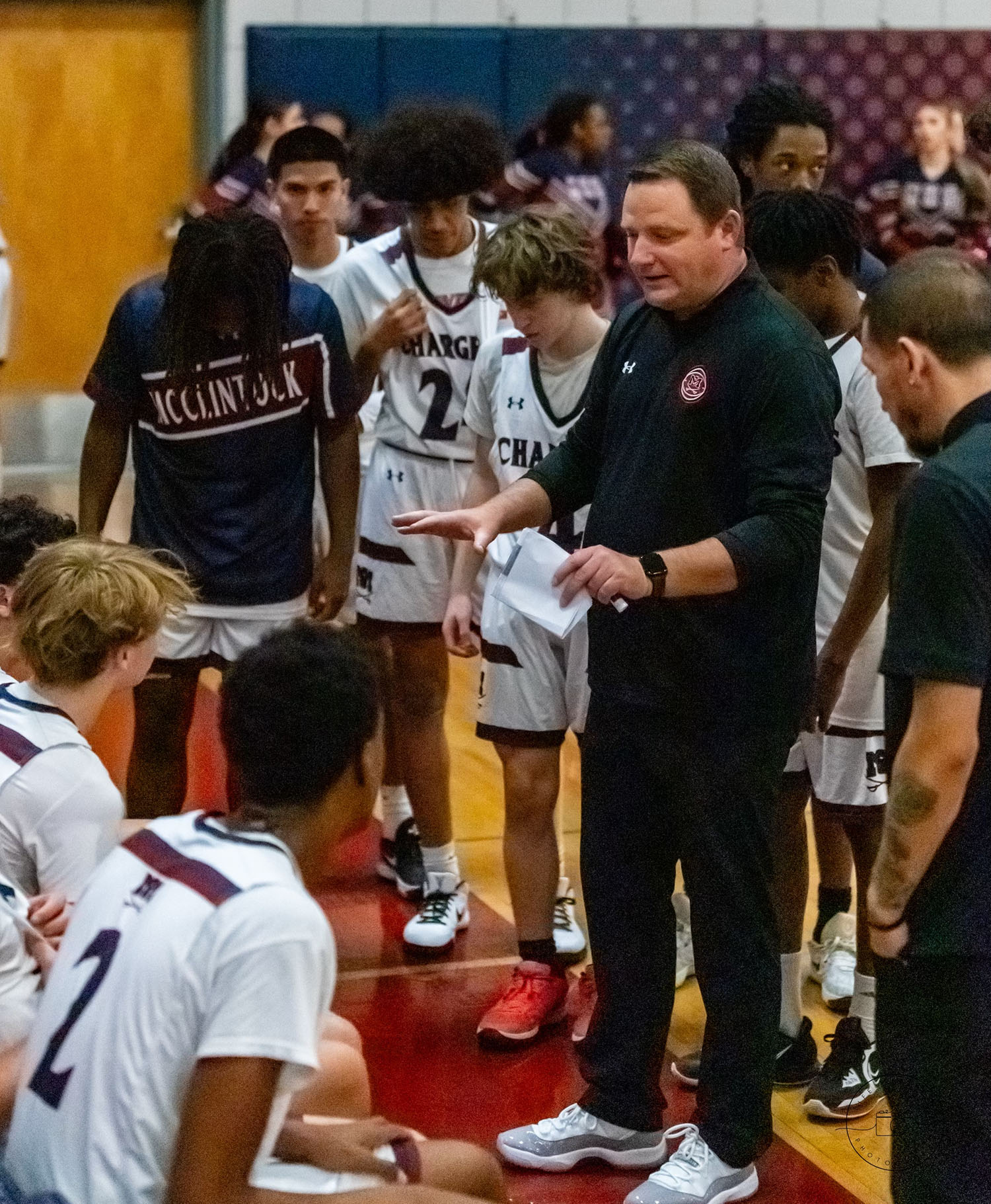 Coach Dentz coaching up his team